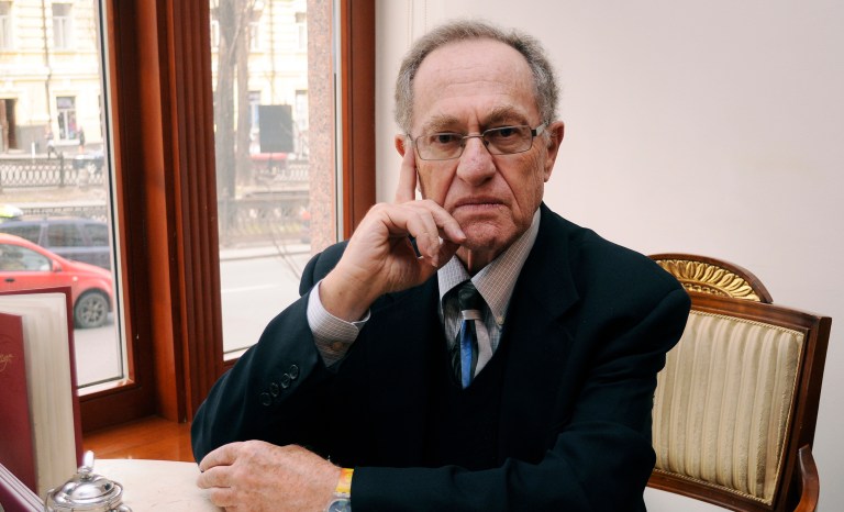 Alan Dershowitz said that liberals had a special obligation to condemn bigotry on the left side of the political spectrum, just as President Trump did for those on the right who claim to speak on his behalf. (AP Photo/Sergei Chuzavkov)