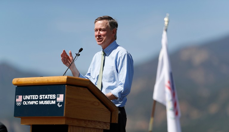 The executive order declares the state's intention to reduce greenhouse gas emissions by 26 percent as compared to 2005 numbers, which is in line with the Paris climate agreement. (AP Photo/David Zalubowski)