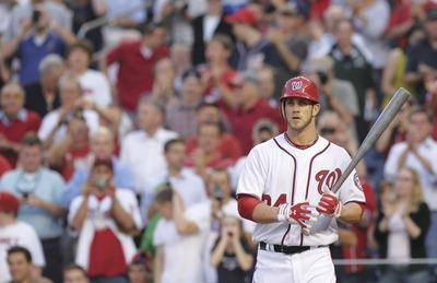Nationals fall in Harper’s home debut