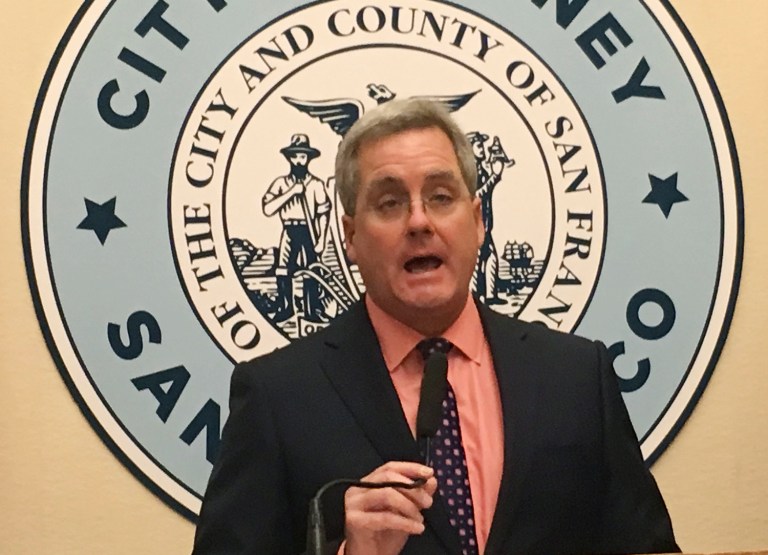 San Francisco on Tuesday became the first city to challenge President Trump's executive order on so-called 