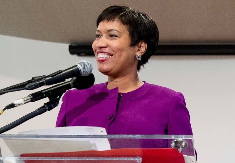 The meeting comes at Bowser's request and will focus on infrastructure, public safety and statehood. (AP Photo/Andrew Harnik)