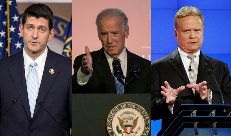 Ryan, Biden and Webb are each in their own way grappling with changes in the political parties they have sought to lead. (AP Photos)