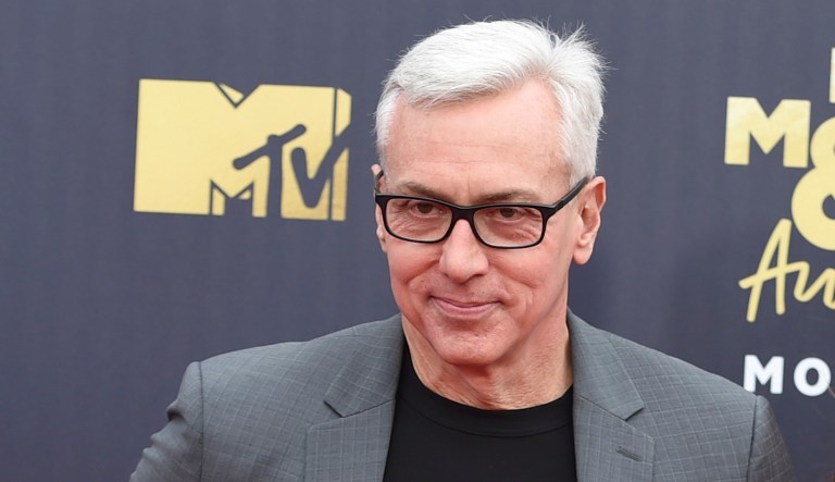 Dr. Drew Pinsky arrives at the MTV Movie and TV Awards at the Barker Hangar on June 16, 2018, in Santa Monica, Calif.