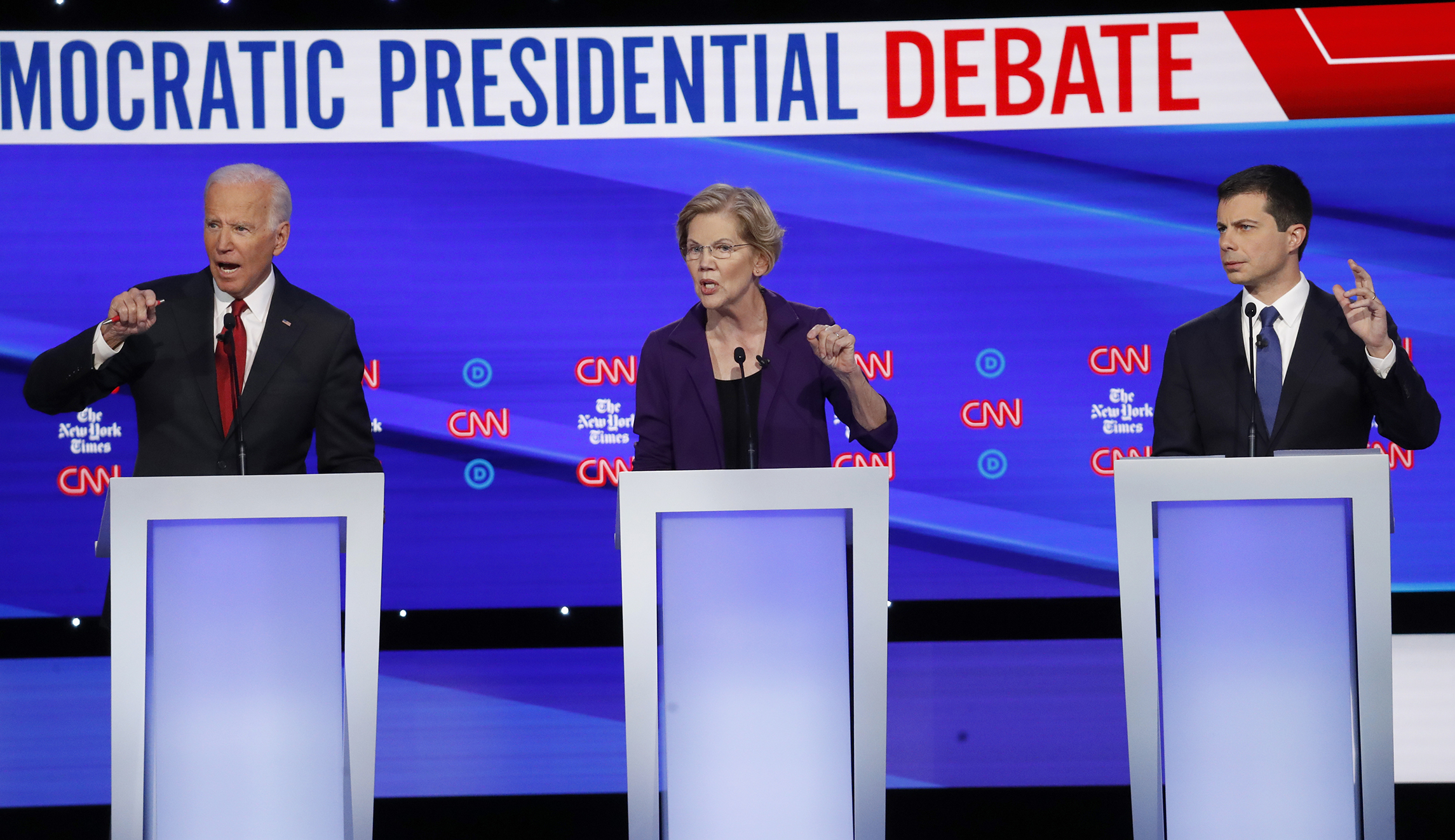 At Democratic debate, notes of caution on impeachment