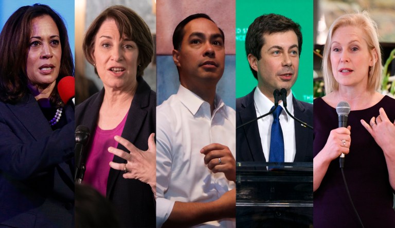 Kamala Harris, Amy Klobuchar, Julian Castro, Kirsten Gillibrand, Pete Buttigieg