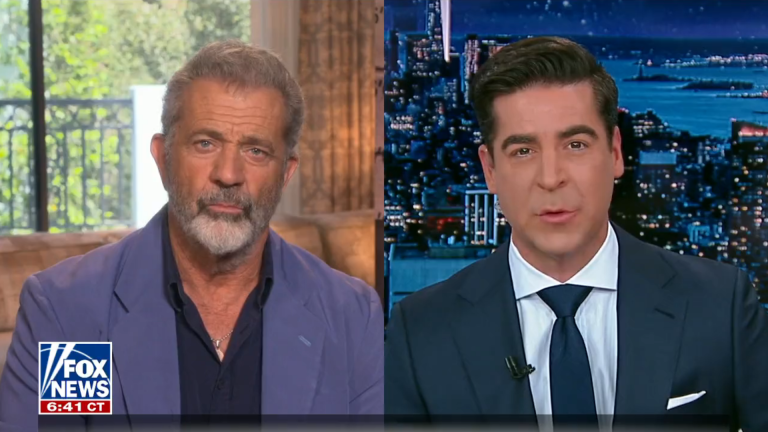 Jesse Watters interview with Mel Gibson ends abruptly after Will Smith slap question