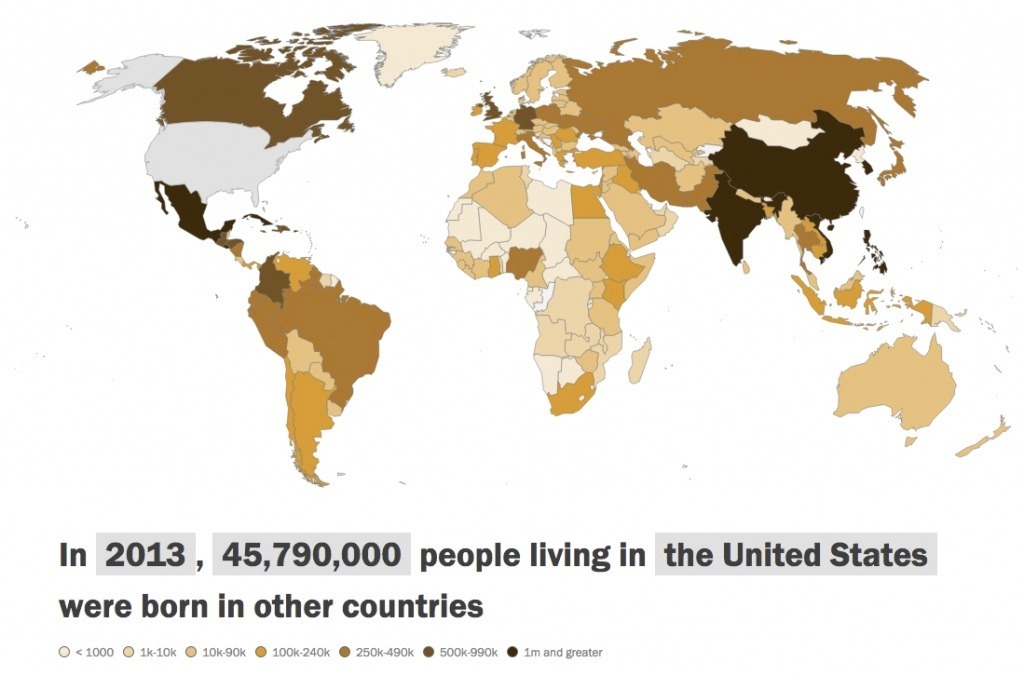 U.S. has world’s largest immigrant population; 1 in 6 foreign-born