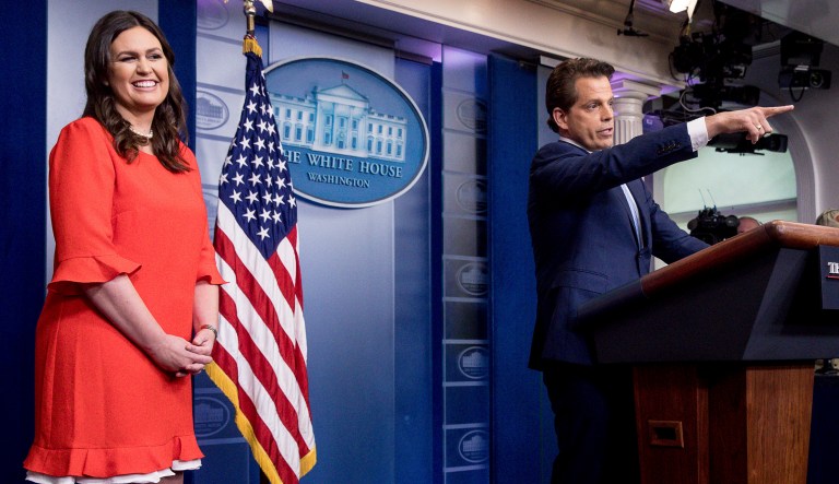 White House officials could soon allow television cameras to broadcast their daily briefings once again, after a month of conducting briefings off the air. (AP Photo/Andrew Harnik)