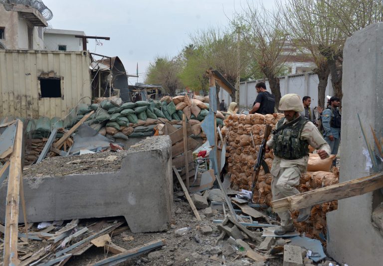 Taliban has claimed responsibility for the bombing, calling it payback for last week's airstrikes near Kunduz. (AP Photo/Mohammad Anwar Danishyar)