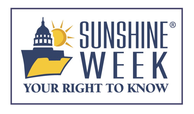 Sunshine Week is a national initiative to promote a dialogue about the importance of open government and freedom of information. Participants include news media, civic groups, libraries, nonprofits, schools and others interested in the publicâs right to know. It is made possible by generous funding from Bloomberg LP and the John S. and James L. Knight Foundation.