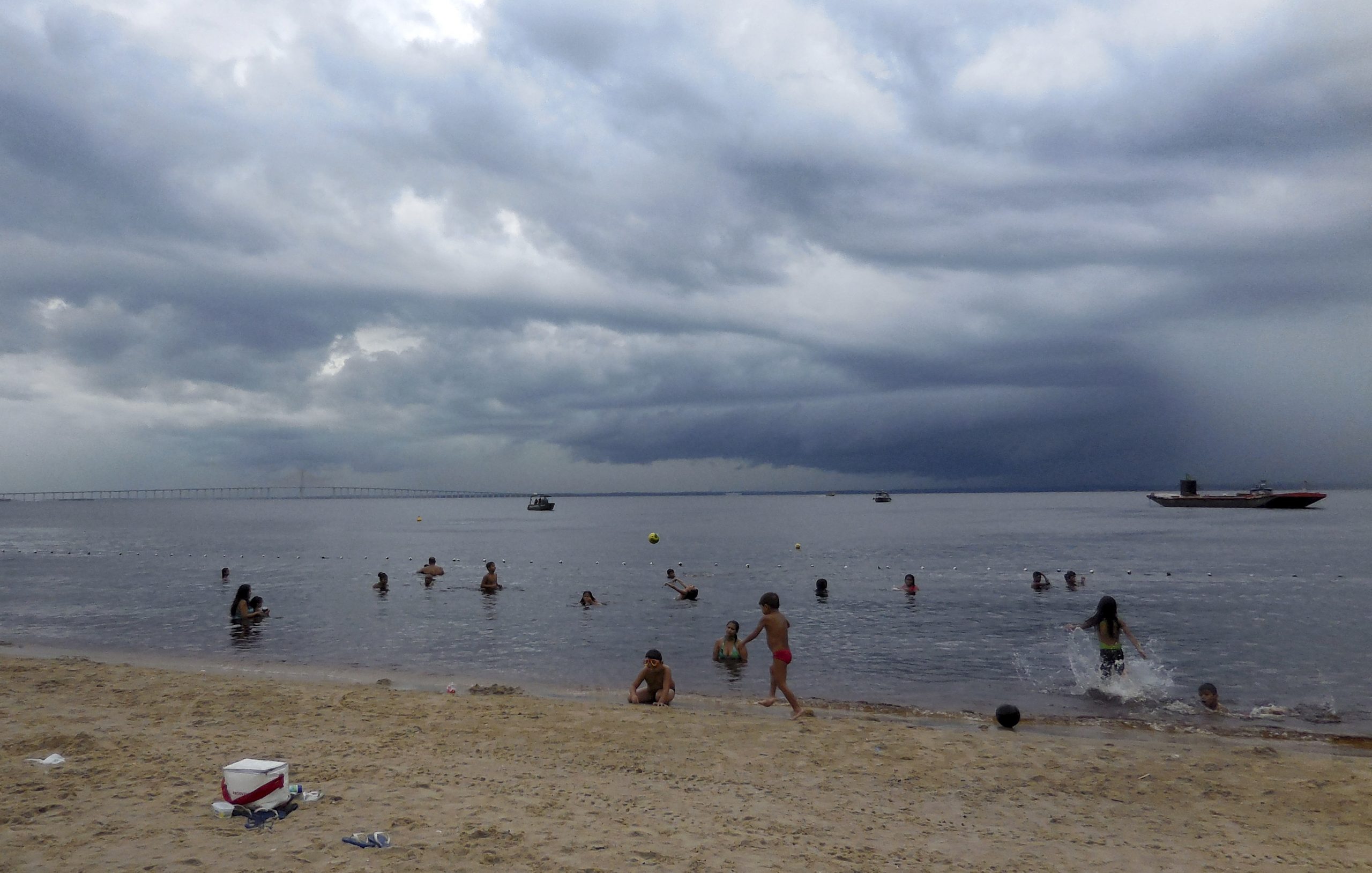 BRAZIL BEAT: Piranhas? No problem at Manaus beach