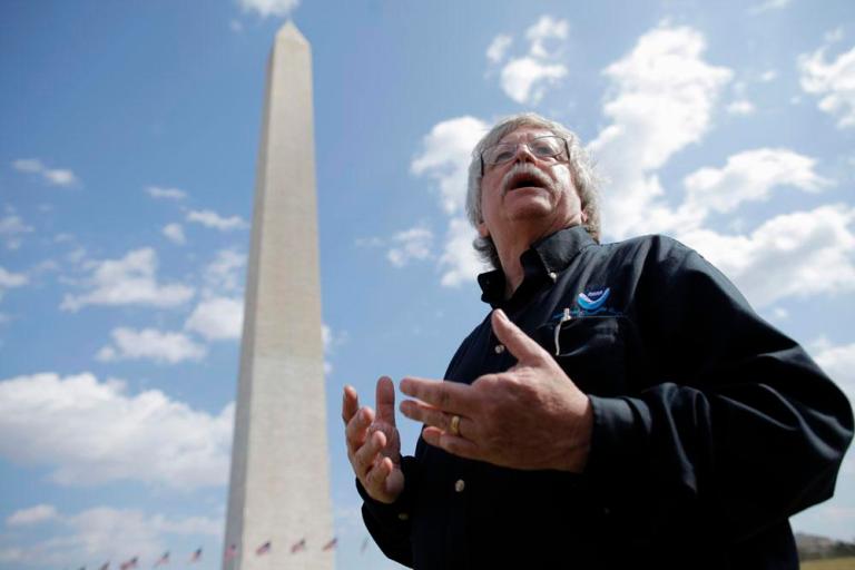 Incredibly shrinking Washington Monument grounds