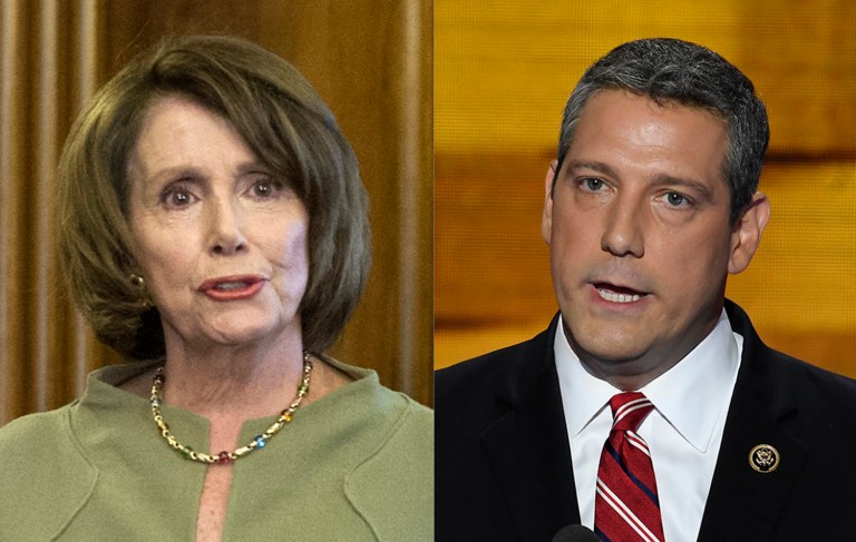 Hill staffers preferred Tim Ryan over Nancy Pelosi for minority leader, according to a report. (AP Photo/Cliff Owen)