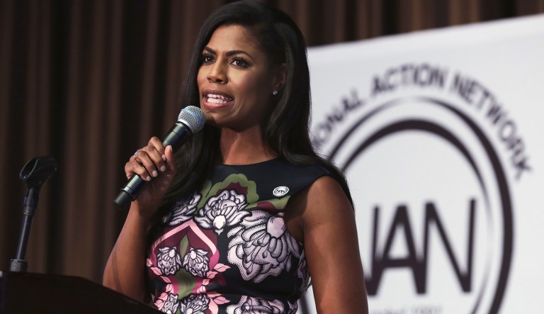 Omarosa Manigault speaks with the flair of a reality television star because she's actually a reality television star. (AP Photo/Richard Drew, File)
