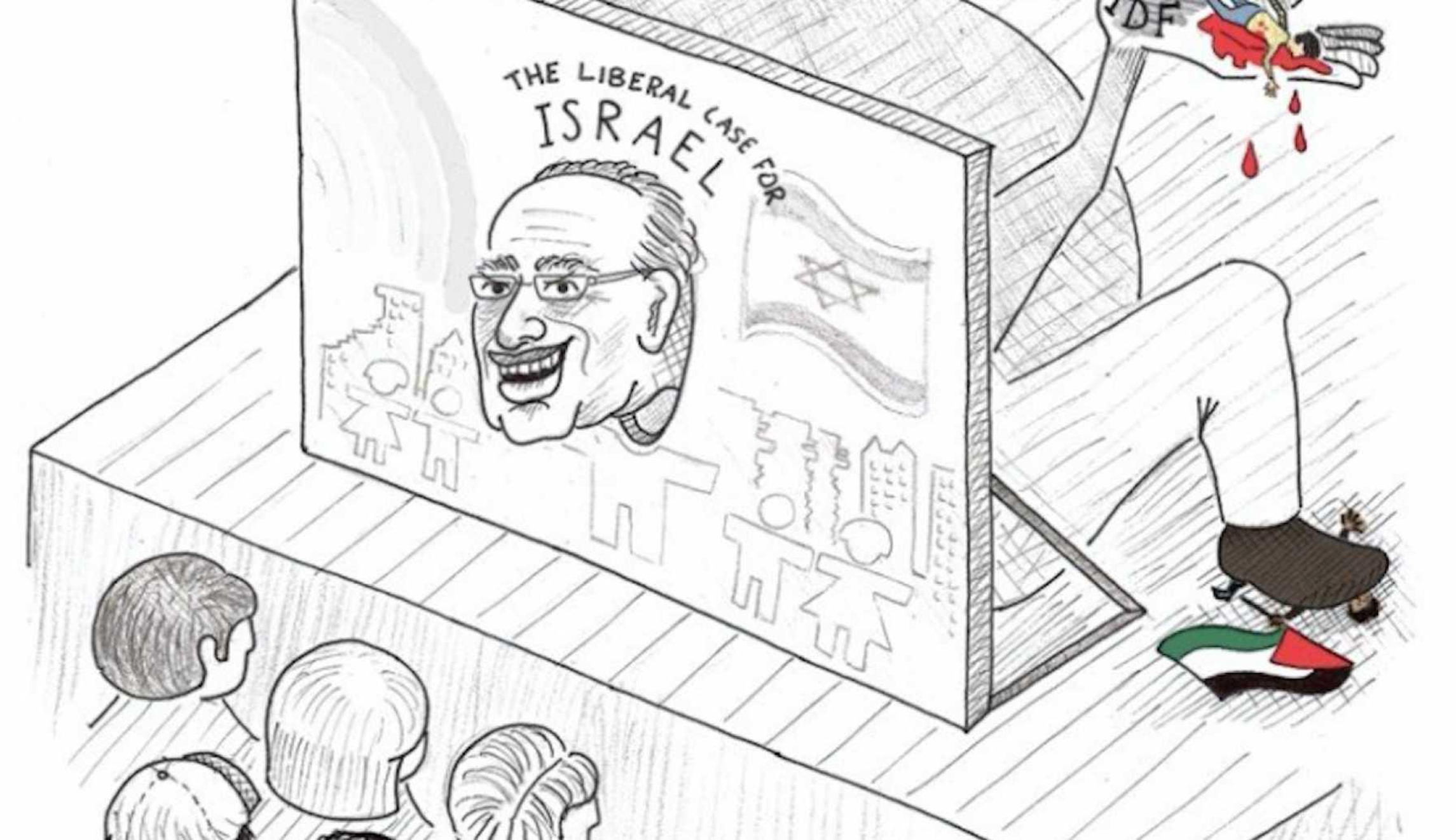Alan Dershowitz: An anti-Semitic caricature of me generates no criticism from the Berkeley hard-Left