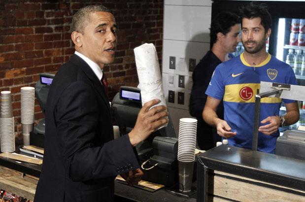 Obama drops cash at Taylor Gourmet