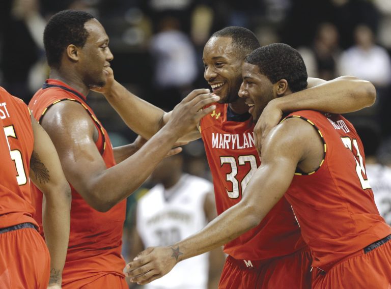 Chuck Burton/AP
Dez Wells (32) hit 11 of 12 shots from the field and finished with 23 points as Maryland beat Wake Forest for its second ACC road win.