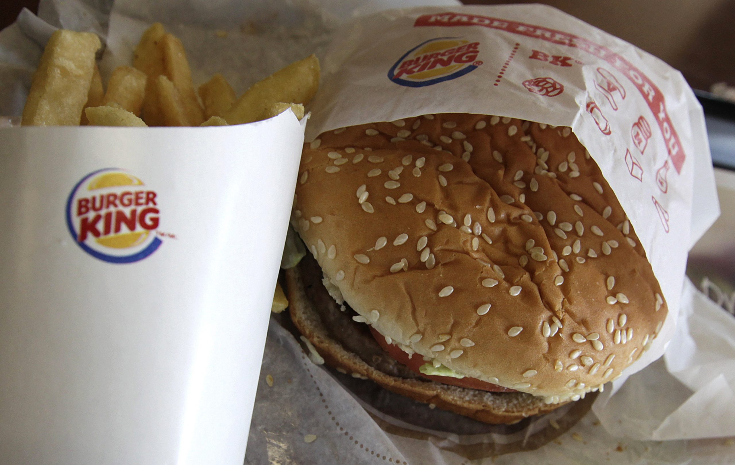 Burger King offers burgers for breakfast