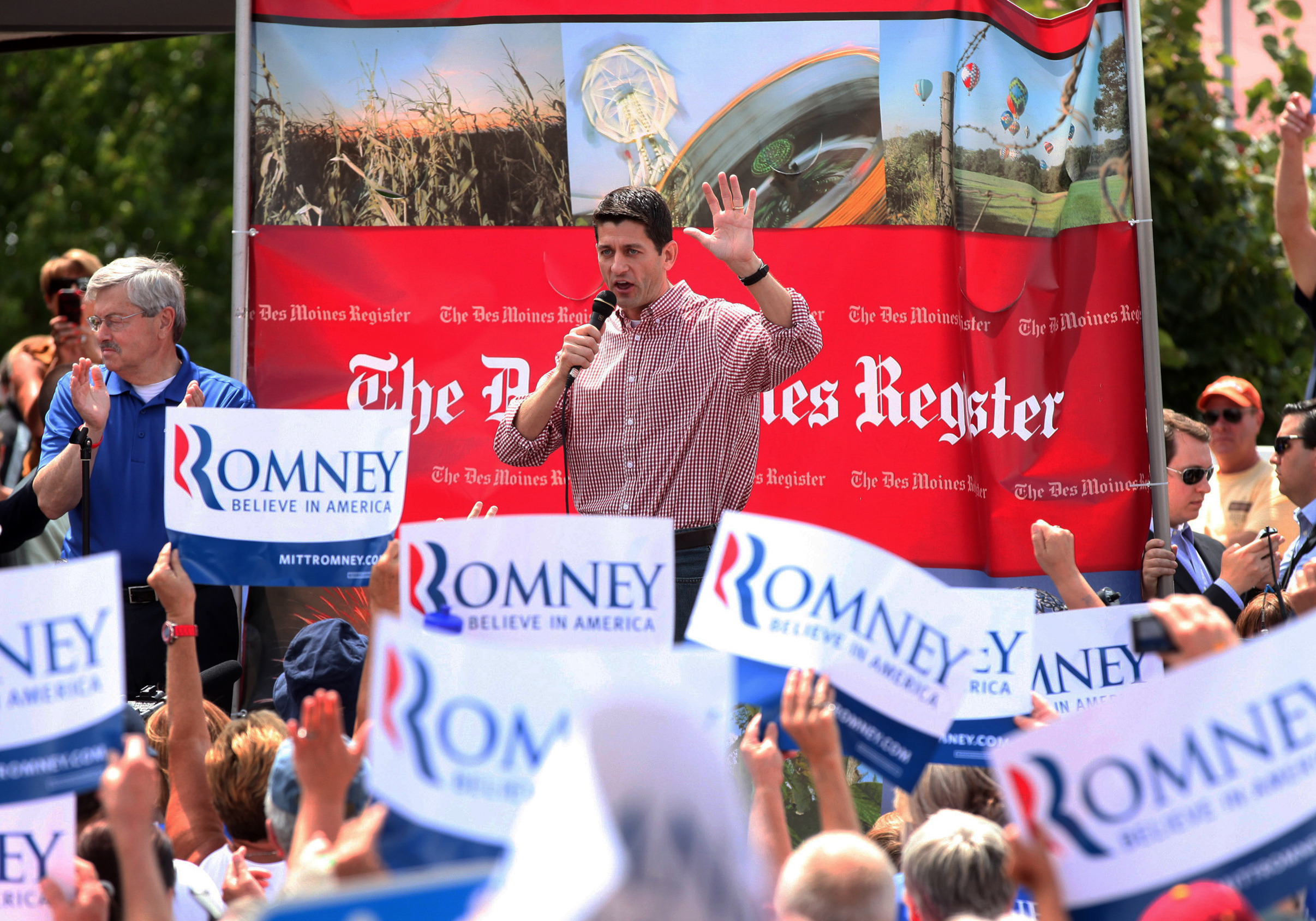 Ryan makes his solo debut at Iowa fair