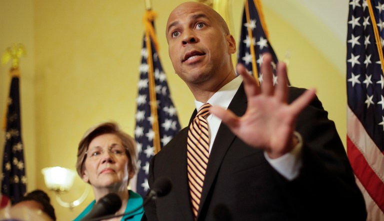 The legislation, Booker said, will 