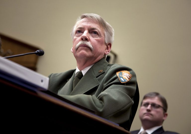 National Park Service director Jonathan Jarvis told Congress that he discussed his decision to close memorials and monuments during the government shutdown with White House and Interior Department superiors, but the final decision was his. (AP Image)