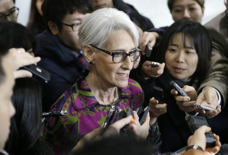 Wendy Sherman left the State Department in October, joining Harvard University's Institute of Politics as a fellow. (AP file photo/Ahn Young-joon)
