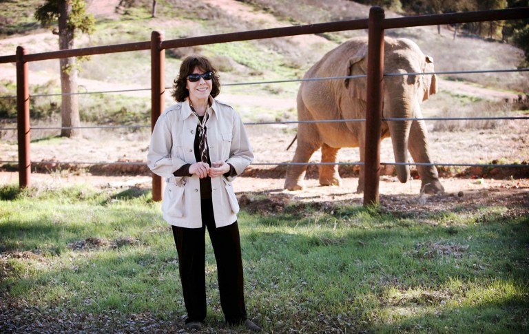 This undated publicity photo released by courtesy of HBO shows narrator, Lily Tomlin, in the documentary film, 