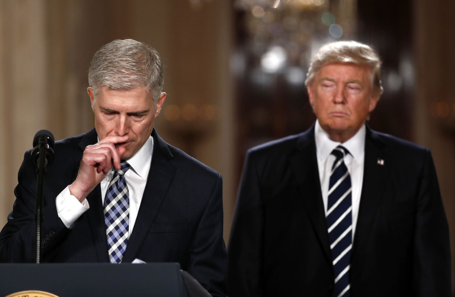 Trump doesn’t breathe a word at CPAC about his Supreme Court nominee