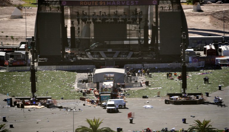 The former CBS legal executive, Hayley Geftman-Gold, responded to the deadly attack by suggesting on social media that the victims got what they deserved. (AP Photo/John Locher)