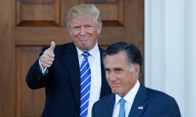 ".@MittRomney has announced he is running for the Senate from the wonderful State of Utah," Trump said in a tweet. "He will make a great Senator and worthy successor to @OrrinHatch, and has my full support and endorsement!" (AP)