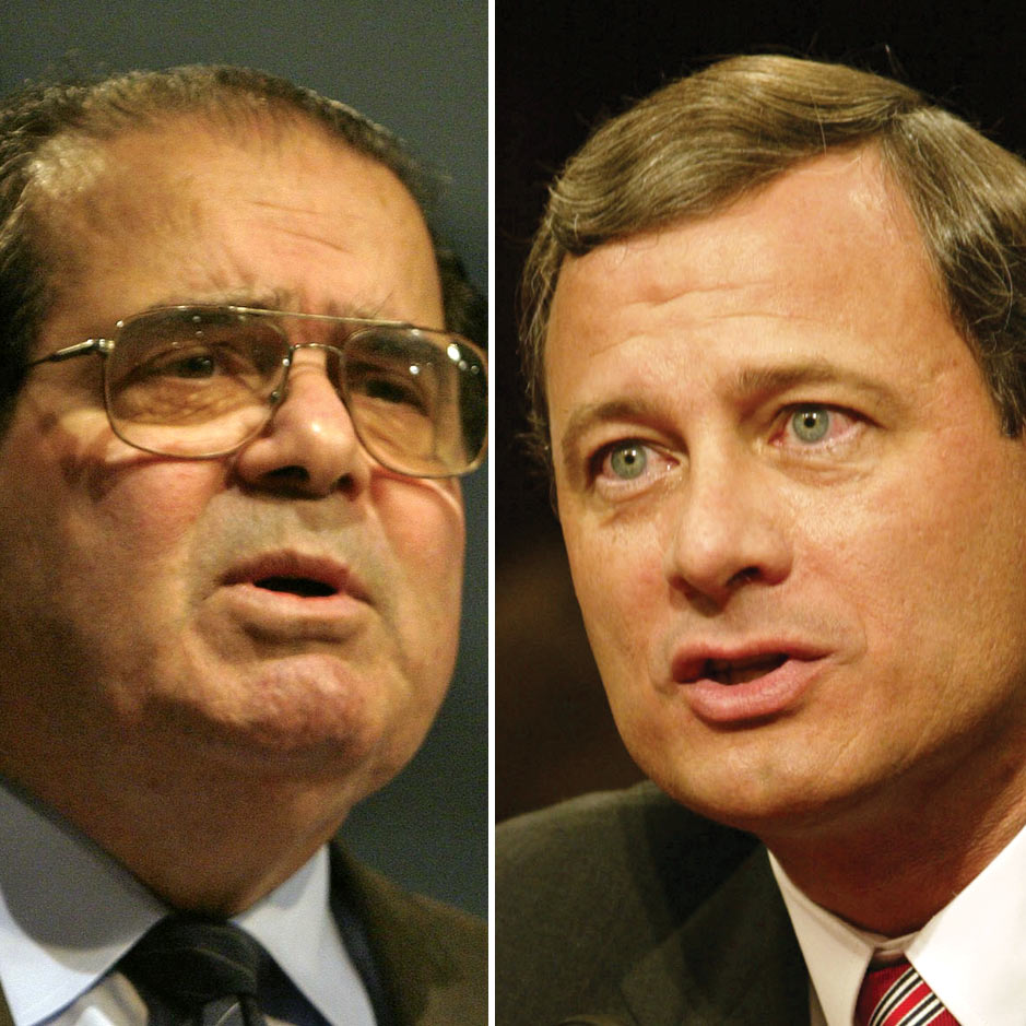 Justice Scalia vs. Justice Roberts