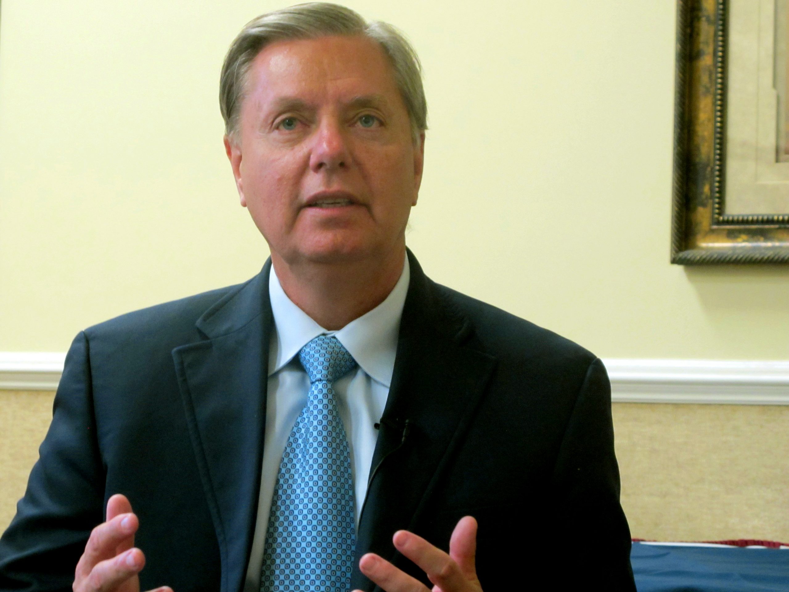 Lindsey Graham’s opponents slam support for Syria action