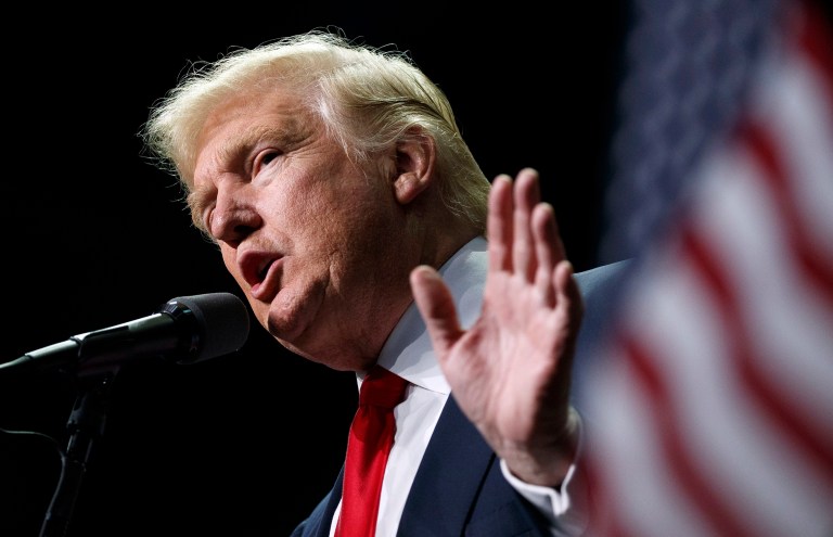 President Trump will visit the Central Intelligence Agency to address a crowd of more than 300 CIA officials on Saturday. (AP Photo/ Evan Vucci, File)