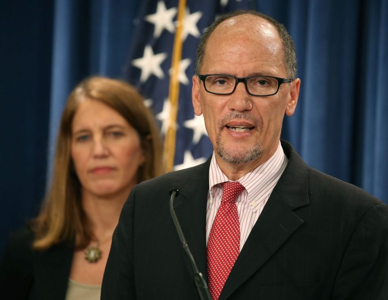 Labor Secretary Tom Perez justified the proposed rule in testimony before the Senate Health Education and Labor Committee Tuesday, citing an analysis by the Council of Economic Advisers that found 