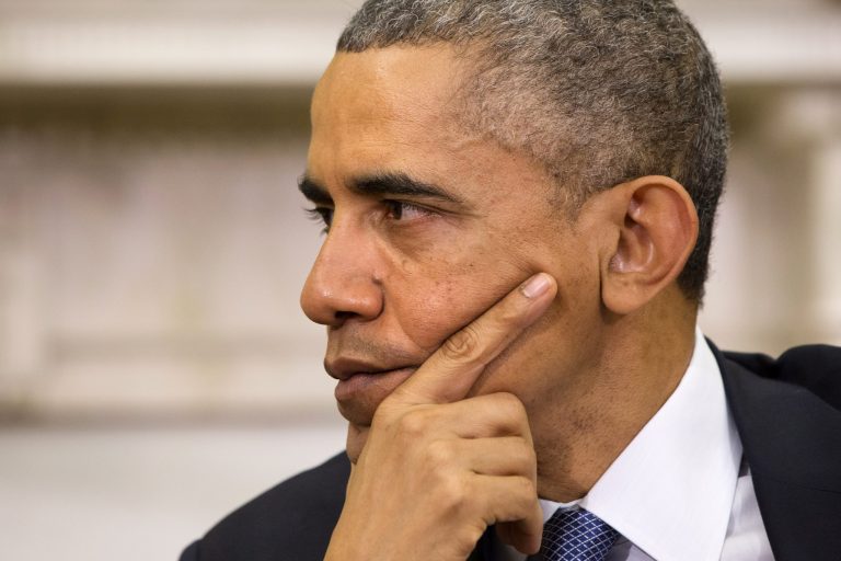 President Barack Obama during a meeting withÂ Jordan's King Abdullah II, Friday, Dec. 5, 2014, in the Oval Office of the White House in Washington. (AP Photo/Jacquelyn Martin)