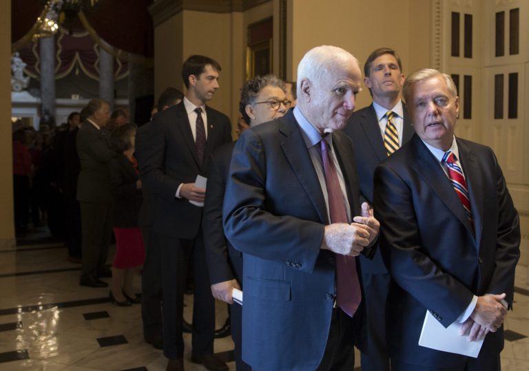 Yet the Senate voted to begin work on the fiscal 2017 defense policy bill before a seven-week break. (AP Photo/J. Scott Applewhite)