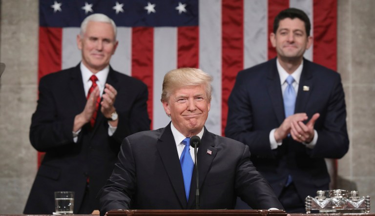 Many critics have honed in on President Trump's discussion of the country's recent economic upswing in the State of the Union and whether it was due to Trump's policies or that of his predecessor, Barack Obama. But the current explosion can only be attributed to the work of the Trump administration and congressional Republicans, and the party must capitalize on that to be successful in the 2018 midterm elections. (Win McNamee/Pool via AP)