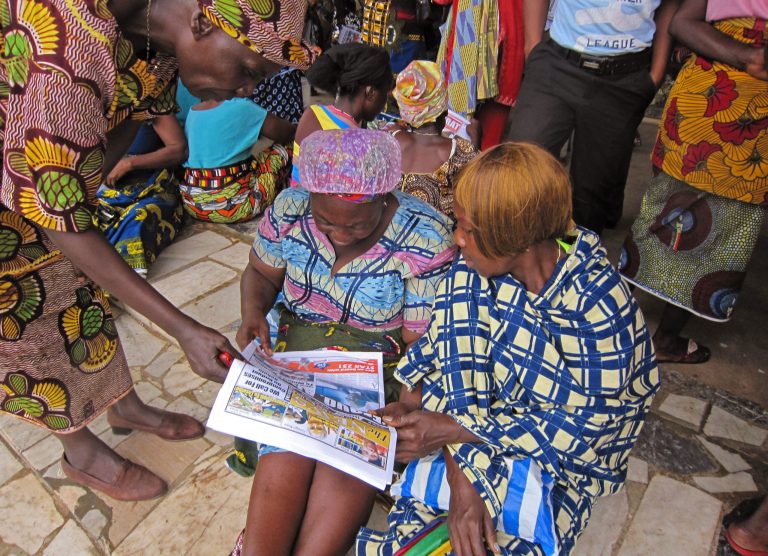 Liberian women protest for dead husbands’ benefits