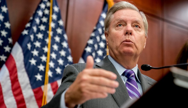 Sen. Lindsey Graham, R-S.C., is one of the few senators who appears to have forged a close relationship with President Trump and he has also been a key defender. (AP Photo/Andrew Harnik)