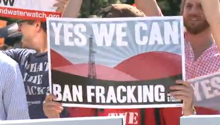 VIDEO: Anti-fracking activists to Obama: Stop fracking on public land