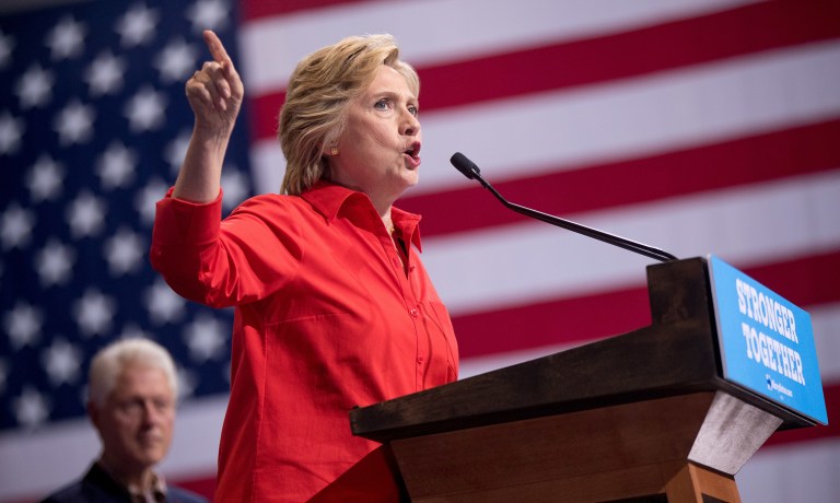 Hillary Clinton is playing to win in Pennsylvania. (AP Photo/Andrew Harnik)