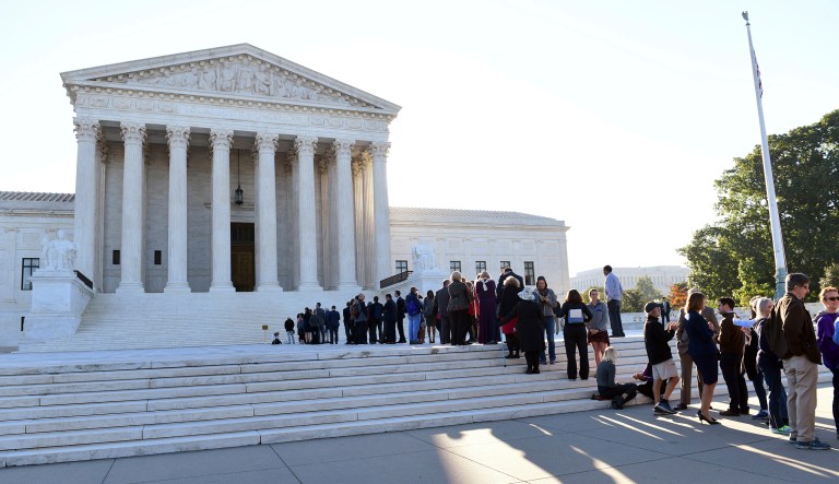 The advocates' request to the high court came soon after the Mississippi law went into effect Tuesday. (AP Photo/Susan Walsh)