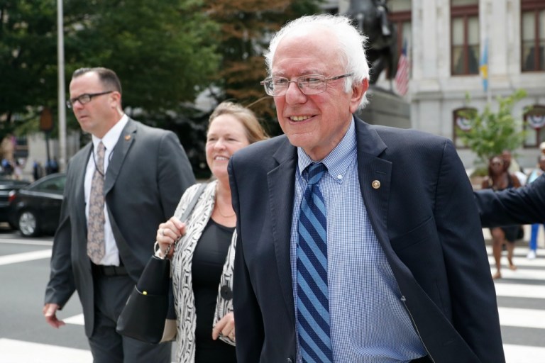 Bernie Sanders encouraged those of his supporters who remain reluctant to support Hillary Clinton to 