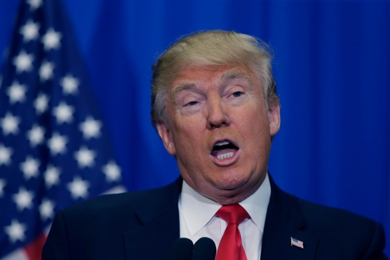 Polls suggest that Trump may be doing poorer in target states than he is nationally. (AP Photo/LM Otero)
