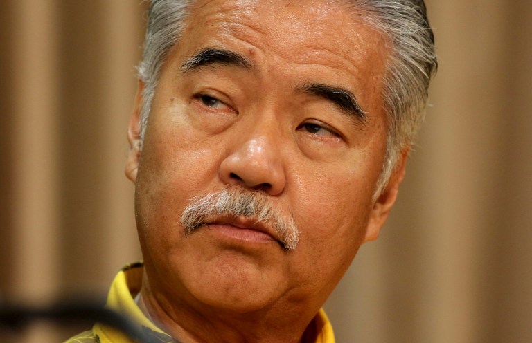Hawaii Gov. David Ige, who has apologized for the 