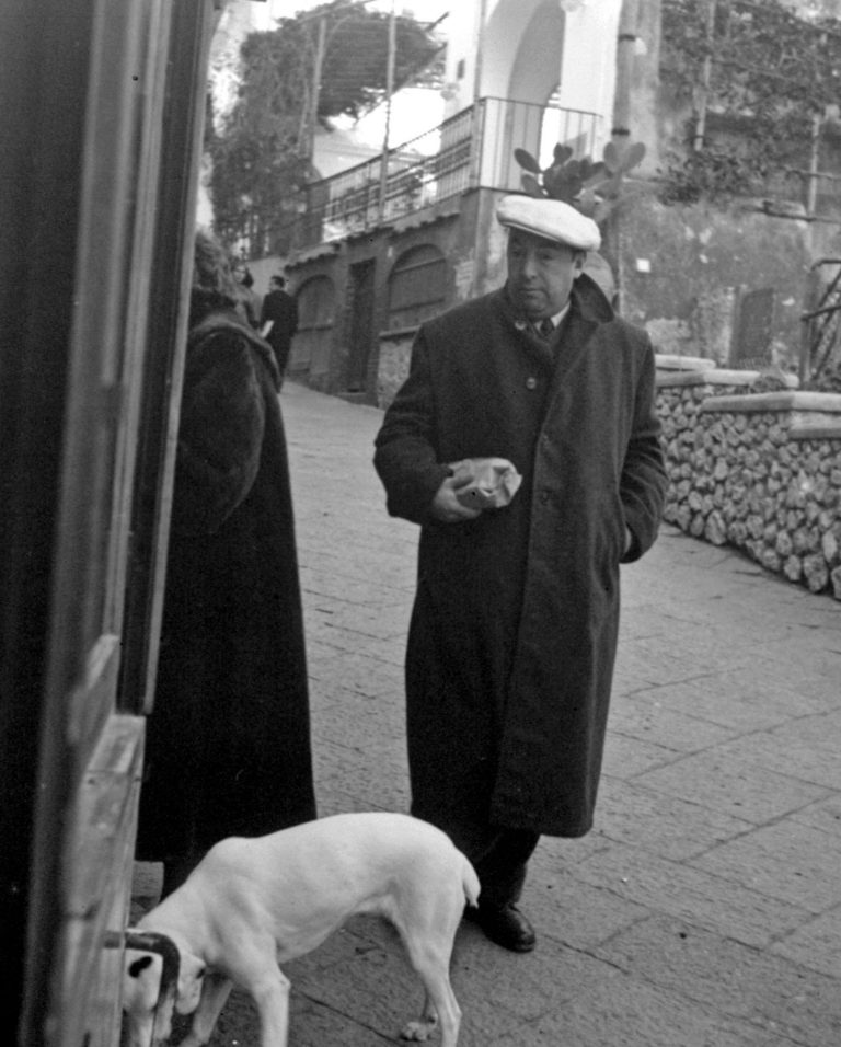 FILE - This Feb. 14, 1952 file photo shows Chilean poet Pablo Neruda in Capri, Italy. The perseverance and persistence during the last two decades from who was the driver and assistant of Neruda, who believes that the Pinochet dictatorship ordered the world-wide poet's assassination, prompted a human rights judge to order on Feb. 8, 2013 the exhumation of his body. But chances are that the exhumation won't be conclusive on whether the poet died in the middle of a treatment for prostate cancer or was killed by a doctor, whose existence no one can verify, to silence the vocal poet who was an active member of the Chilean Communist Party. Officially, Neruda died of cancer only days after the 1973 coup toppled his close friend, socialist President Salvador Allende. (AP Photo/File)