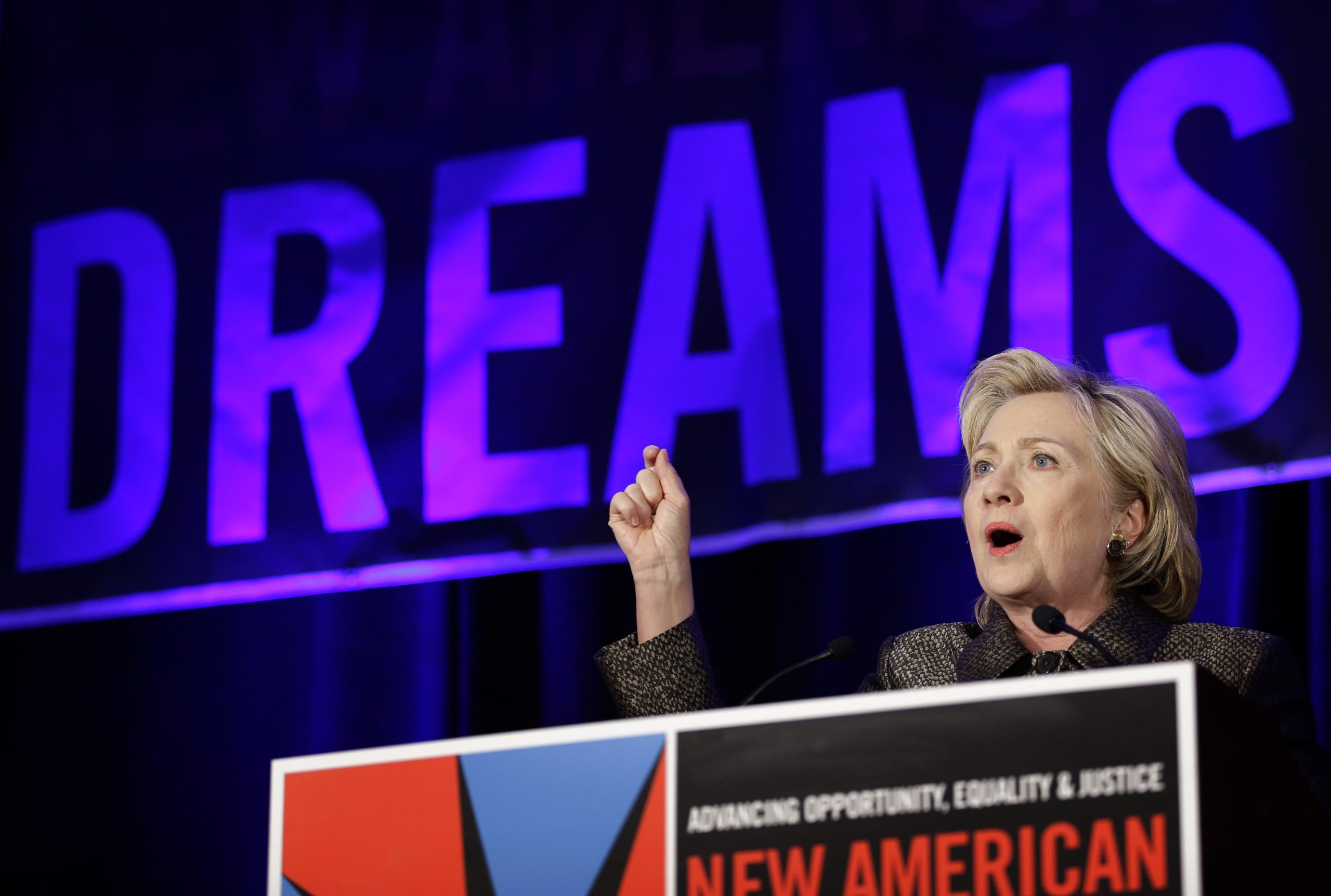 Clinton: ‘I think America is great already’