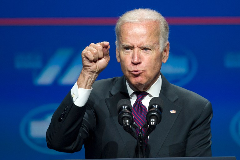 Vice President Joe Biden asked Americans to pressure Congress to pass gun control legislation. (AP Photo/Cliff Owen)