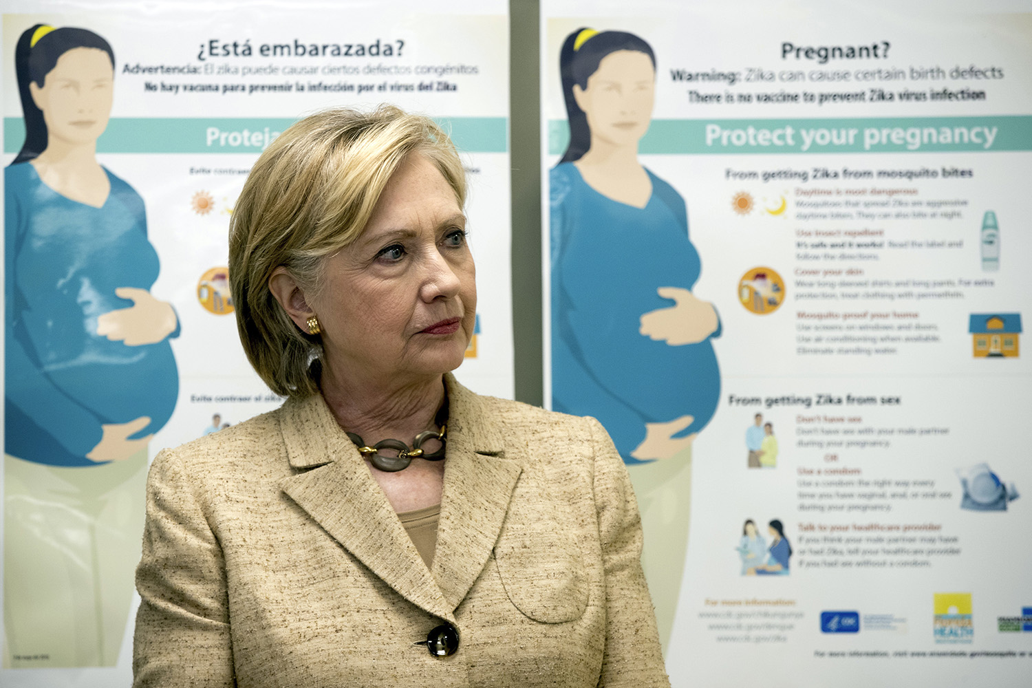 Clinton vows to tackle healthcare problems