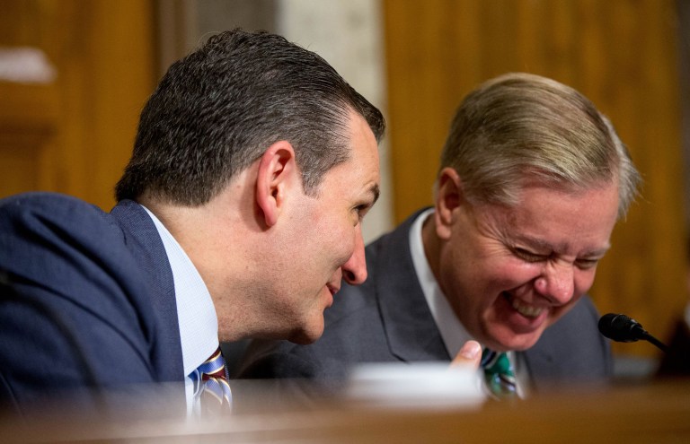 Sen. Lindsay Graham just made a smart move befriending Sen. Ted Cruz. Maybe he's the only one who can check President-elect Trump. (AP Photo/Andrew Harnik)